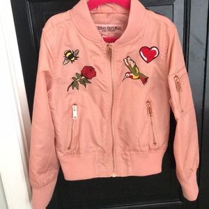 Girls’ Bomber Patch Jacket EEUC!